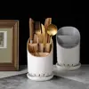 Large Capacity Tableware Storage Rack New with Tray Space Saving Chopstick Holder Drainage Hole Detachable Scoop Spoon Cage 1