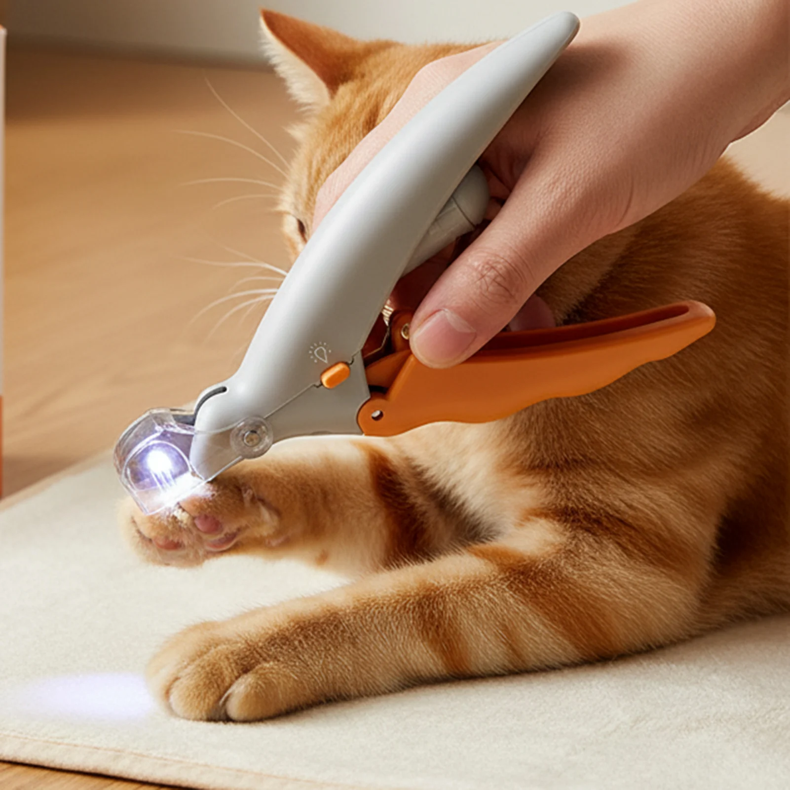 LED Pet Nail Clipper with Light Stainless Steel Blade Slip-Resistant Handle for Cats Dogs Small Animals Grooming Tool LED Pet Nail Clipper with Light Stainless Steel Blade Slip-Resistant Handle for Cats Dogs Small Animals Grooming Tool