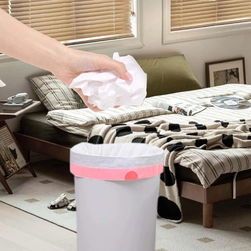 13-Gallon Drawstring Trash Bags – 28-Pack Unscented White 5