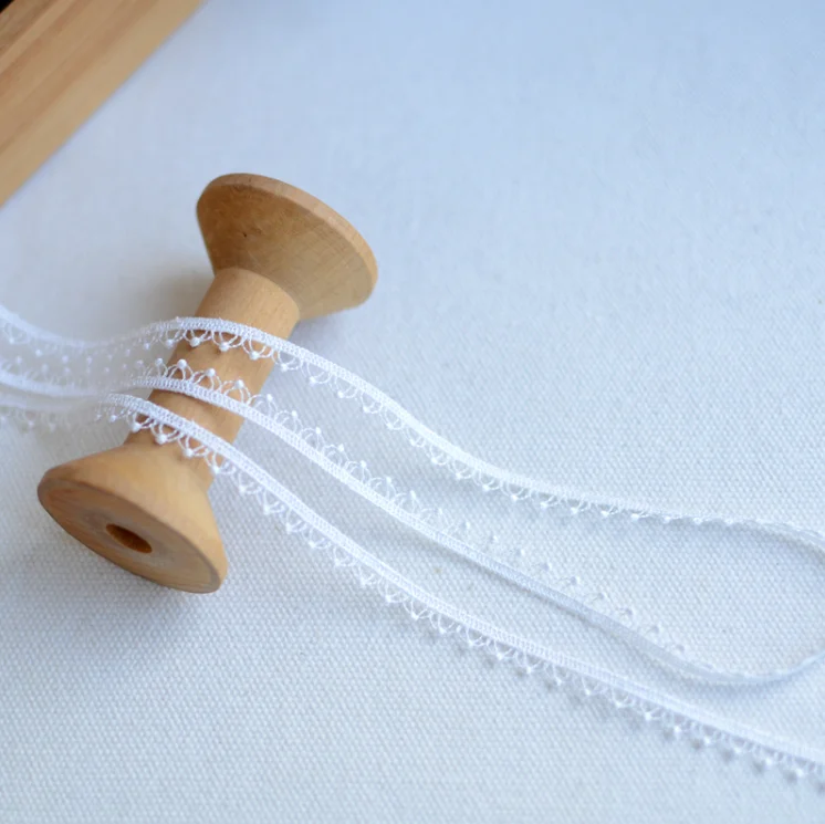 Lace Ribbon Vintage Embroidered Edge Trim Wedding Applique DIY Sewing Craft 2 Meters 6mm lace ribbon lace sewing supplies lace sewing accessories lace accessories lace decoration lace garment accessories
