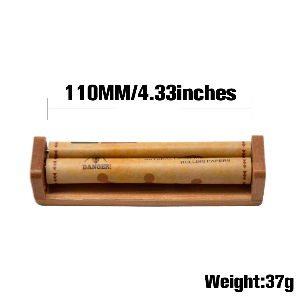 HORNET DANGER Natural Bamboo 110MM Rolling Machine Maker Kingsize Roller Laminado Para Fumar 6