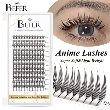 Anime Cluster Lash Extensions 1