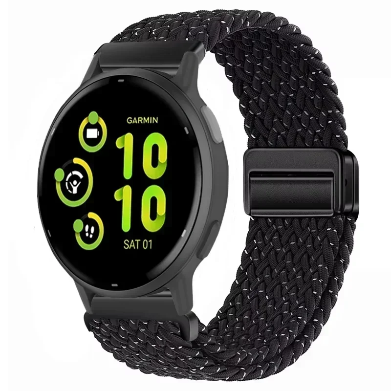 Braided Nylon Loop Strap with Magnetic Closure