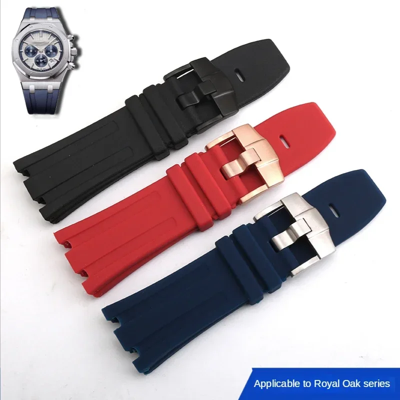 Pulseira de Relógio de Silicone para ap Royal Oak Offshore Pulseira de Borracha 15703 15707 26020 26170 26067 26470 26471 26474 26237 26703 28 mm