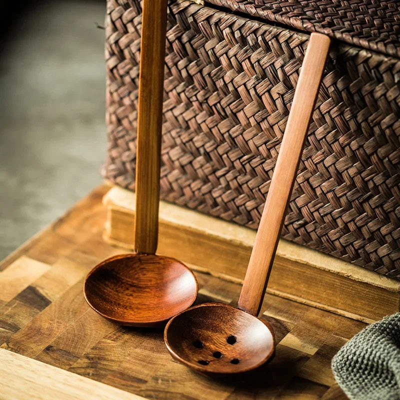 Set Di 8 Cucchiai In Legno Naturale Per Zuppa, Minestra E Ramen - Stile Giapponese Per Miele, Caffè E Dessert - Foto 7