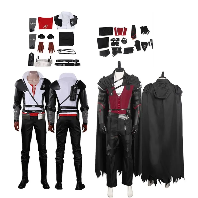 

Final Fantasy XVI Clive Rosfield Cosplay Costume FFXVI FF16 Men Coat Pants Cloak Outfits Halloween Carnival Party Suit