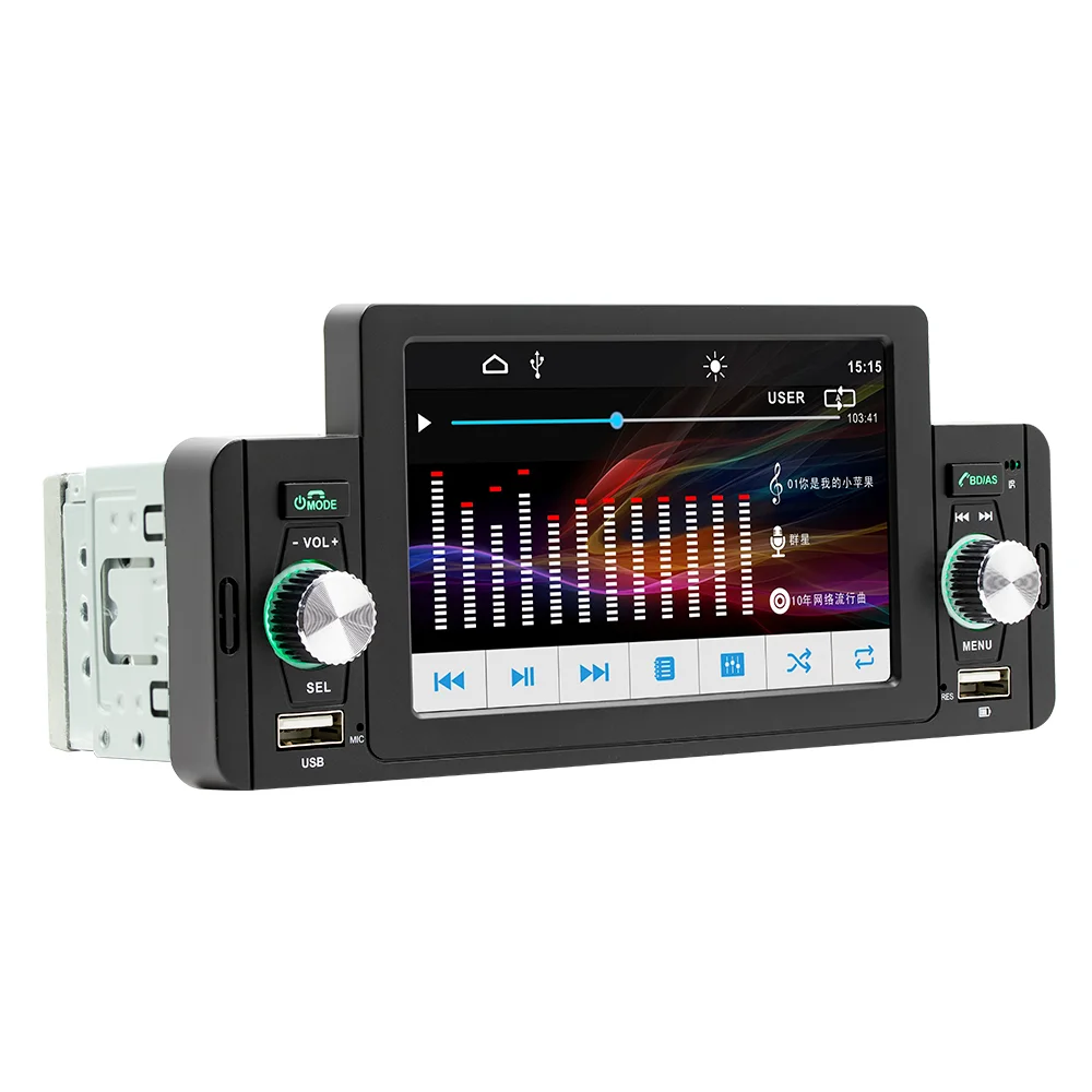 1Din CarPlay&Auto 5inch MP5 Car Radio Multimedia Video Player Bluetooth MirrorLink FM Stereo for Toyota Volkswagen Nissan Radio