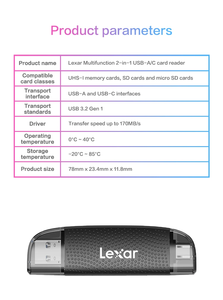 Lexar Speicher karte Professional Silber plus 64GB 128GB 256GB Lese geschwindigkeit bis zu 205 MB/s tf 1366x Karte 4k uhd Micro SD-Karte – Detail 29