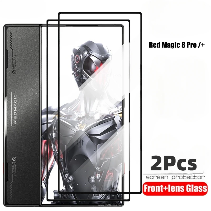 2 pièces verre trempé pour ZTE nubia Red Magic 8 Pro 9 8s 8 Pro + protecteur d'écran sur Red Magic7 Pro 6 Pro Plus verre de protection HD