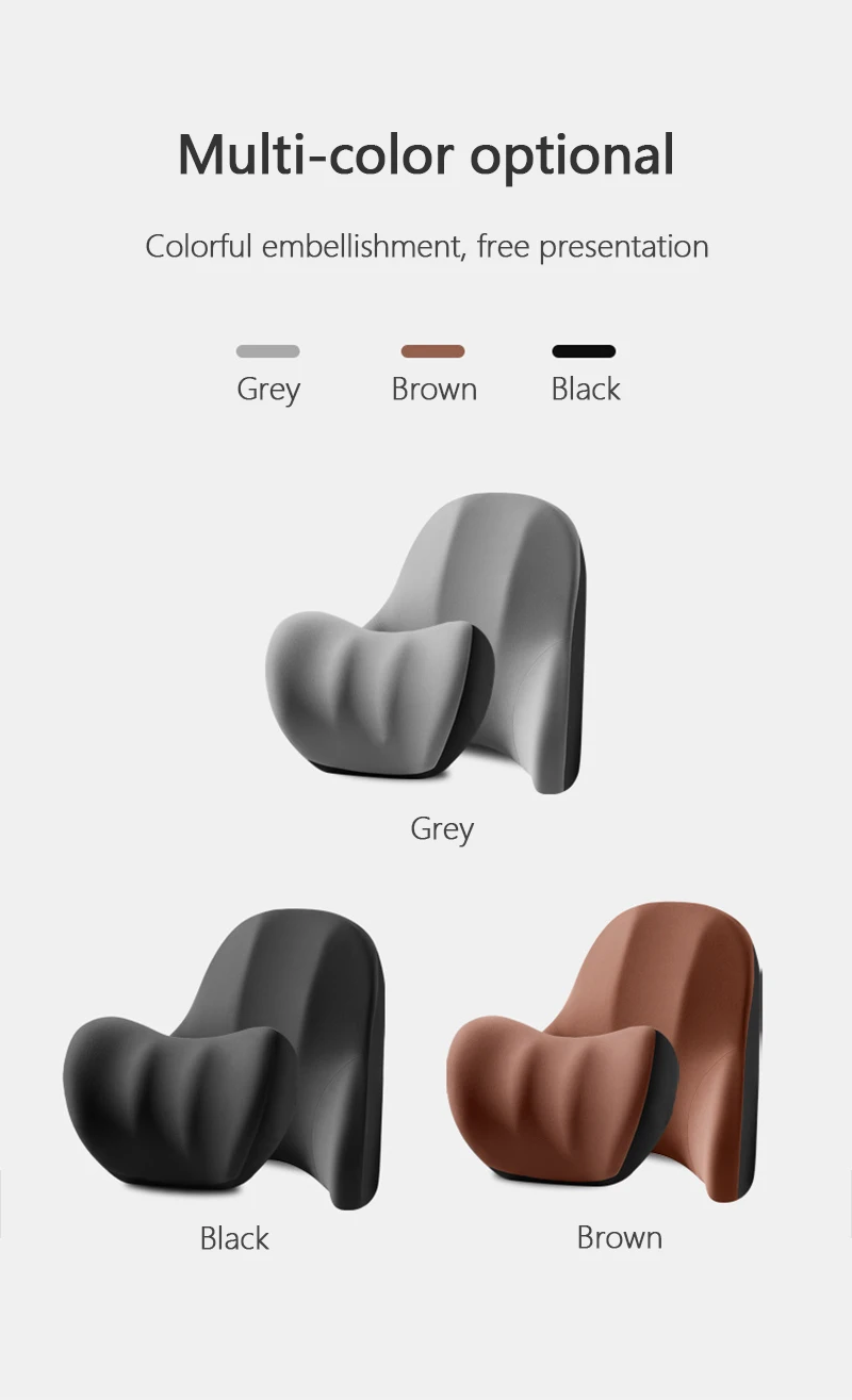 Lumbar Support Pillow - Electric Vibration Massage Cushion for Car Seat Comfort