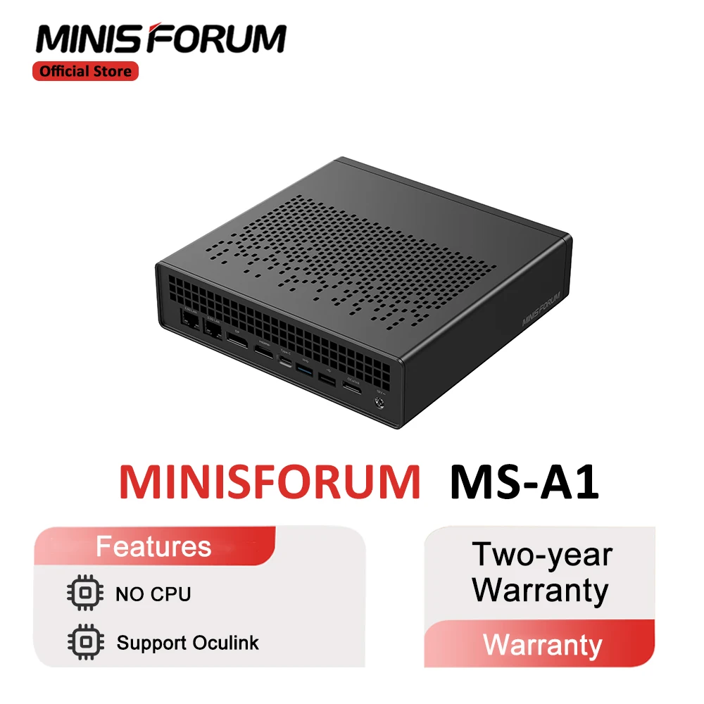 MINISFORUM MS-A1 Mini PC Barebones Mini Desktop Computer No