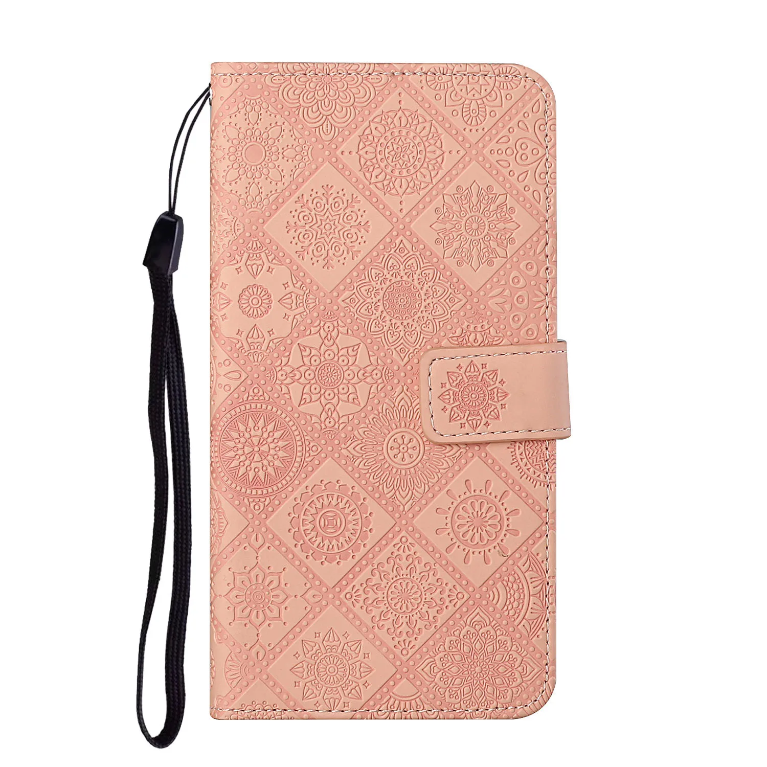 Leather Flip Wallet Phone Case with Card Holder