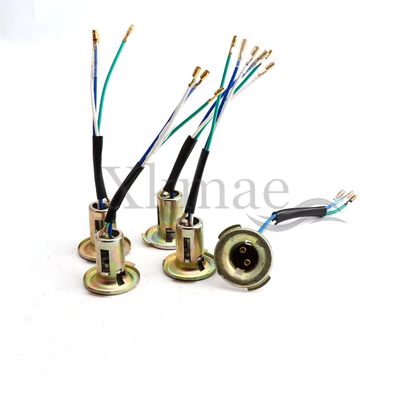 

Motorcycle Headlight Lights Bulb Socket Lamp Holder Wire Harness Adapters for Honda CG125