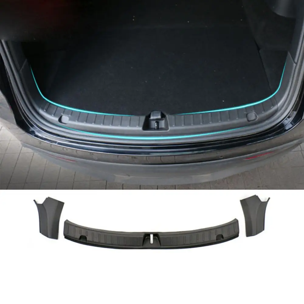 

Резиновая Защитная Накладка на порог багажника из ТПЭ для Tesla Model Y 2021-2023, защита для порогового бампера, аксессуары для защиты от грязи