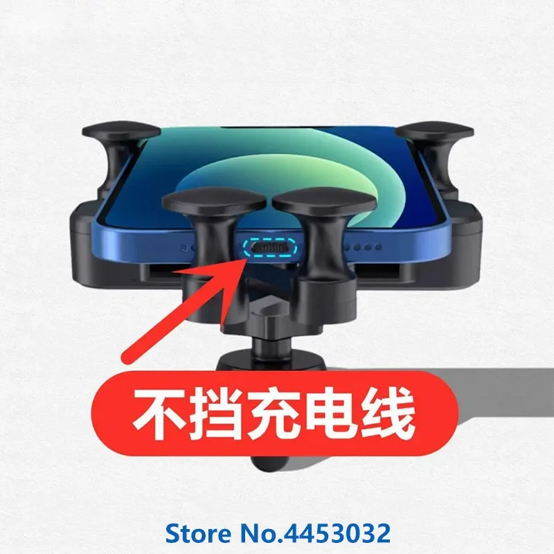 차량용 전화 홀더, 특수 베이스 장착, GPS 고정 지원, 음소거 브래킷, 인테리어 액세서리, 아우디 A3 8Y 2021-2022yr