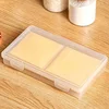 1pc Butter Cheese Storage Box, Portable Refrigerator Fruit Vegetable Fresh-keeping Packaging Box, Transparent Cheese Container 3