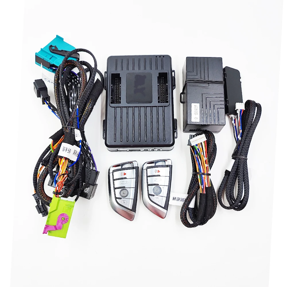 PLUSOBD For BMW X3 F25 X4 F26 Car Alarm GPS Tracking Engine Remote Start Stop System GSM Smartphone App Control No wire cut