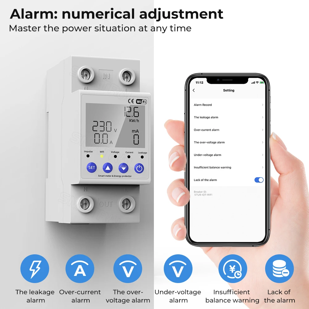 medicao kwh disjuntor temporizador com corrente de 04