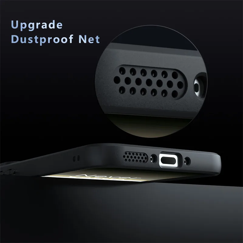 Matte Silicone Shockproof Protective Phone Case - TPU Back Cover
