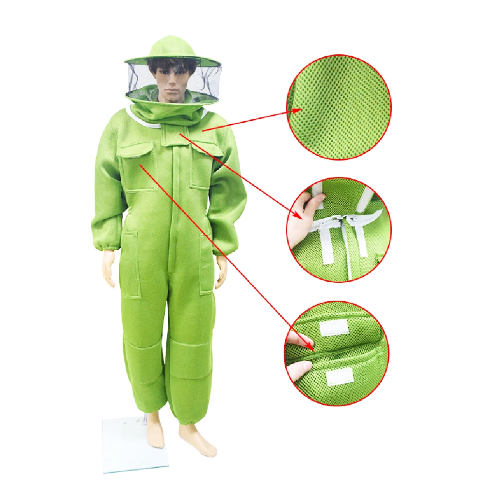 Beekeeping Clothing 3D Air Cotton Fabric Bee Suits Beekeeper Suits