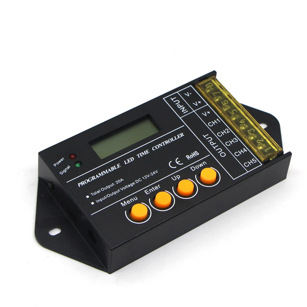 DC 12V 24V Time programable RGB LED Controller TC420 TC421 5 Channel
