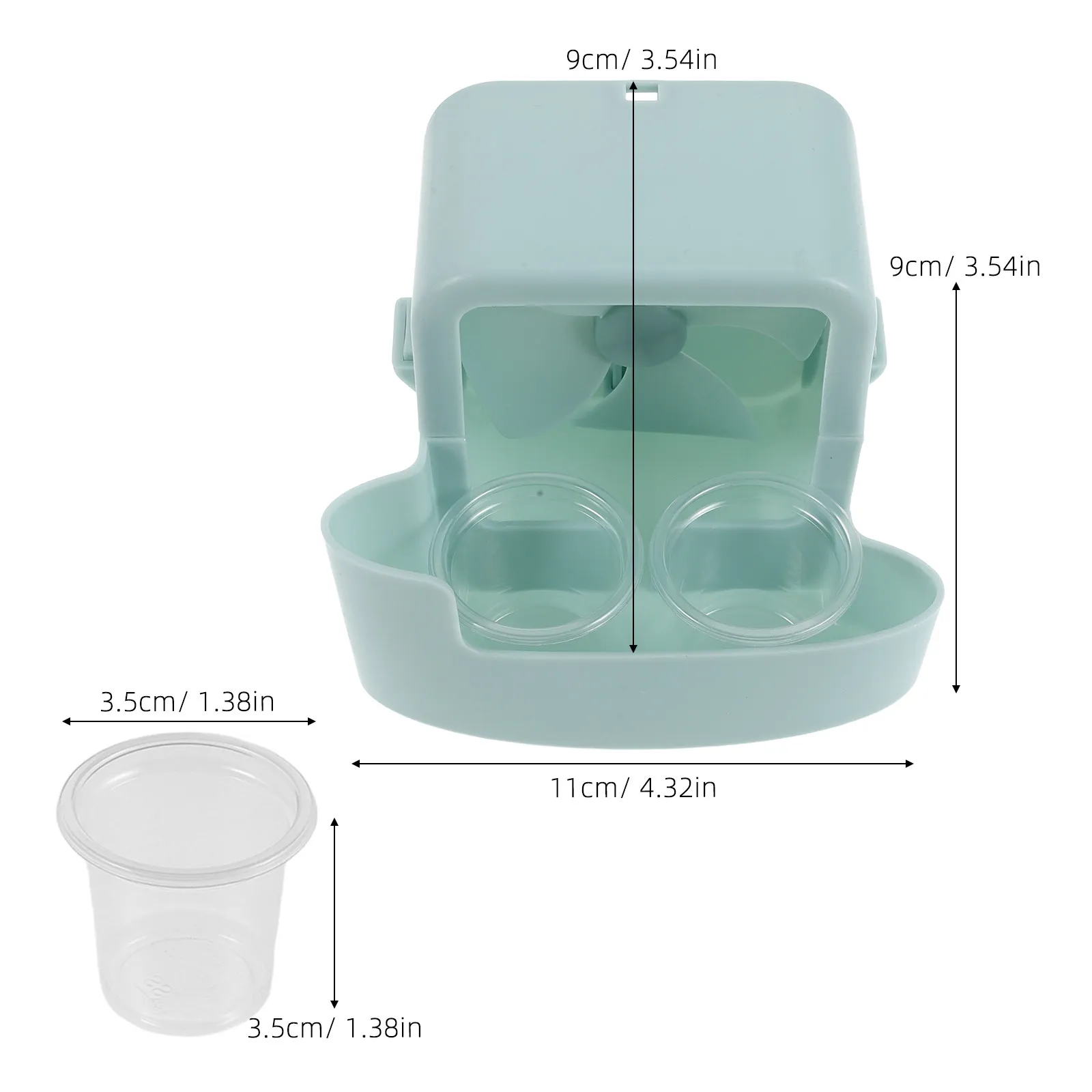 2 Set di Supporti per Ventilatori Refrigeranti con Funzione di Umidificazione e Raffreddamento per Scrivania, Camera da Letto e Dormitorio - Image 6