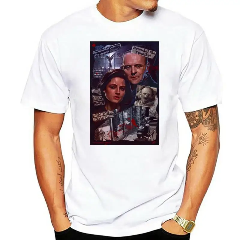 

The Silence Of The Lambs Movie Poster Unisex Oversize T-Shirt Harajuku Tshirt Hardcore T-Shirt Horror Tshirts Jlvlty