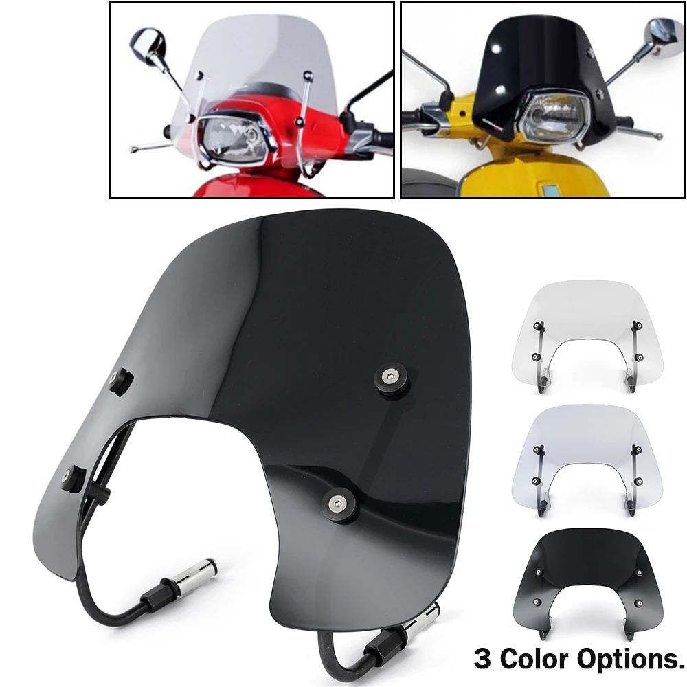 Parabrezza per Piaggio Vespa Sprint 150 2016 2017 2018 2019 2020 2021 parabrezza moto deflettore del vento accessori per Scooter - immagine 2