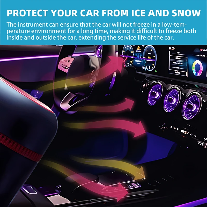 New Portable Electromagnetic Ice Snow Melting Deicer Winter Car Window Glass Windshield Antifreeze Molecular Snow Remover Device