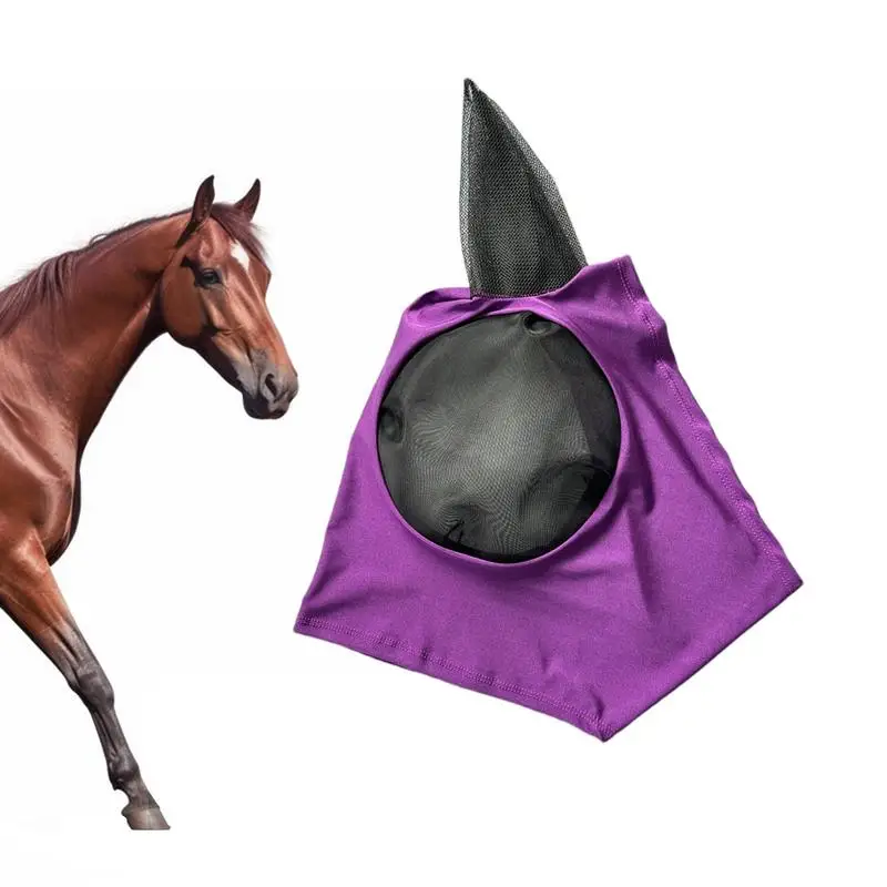 Horse Fly Cover UV Blocking Elastic Cover For Horses Machine Washable Protective Equestrian Supplies For Horses