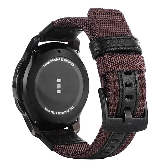 Nylon Quick Release Sport Strap - Military Style Canvas Fabric Watch Band