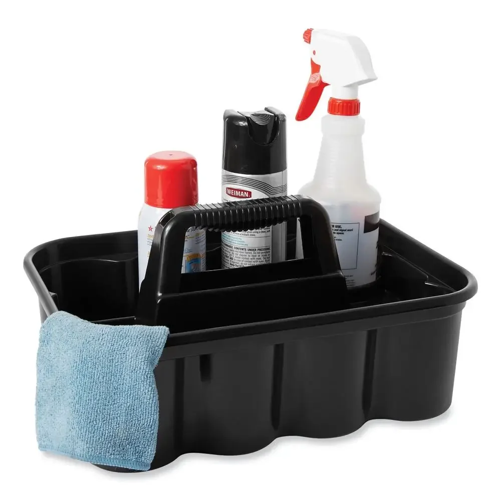 Janitorial-Housekeeping Cleaning Caddy Tools and Supplies Heavy-Duty Carry All-Purpose Holder with Ergonomic Handle Compact