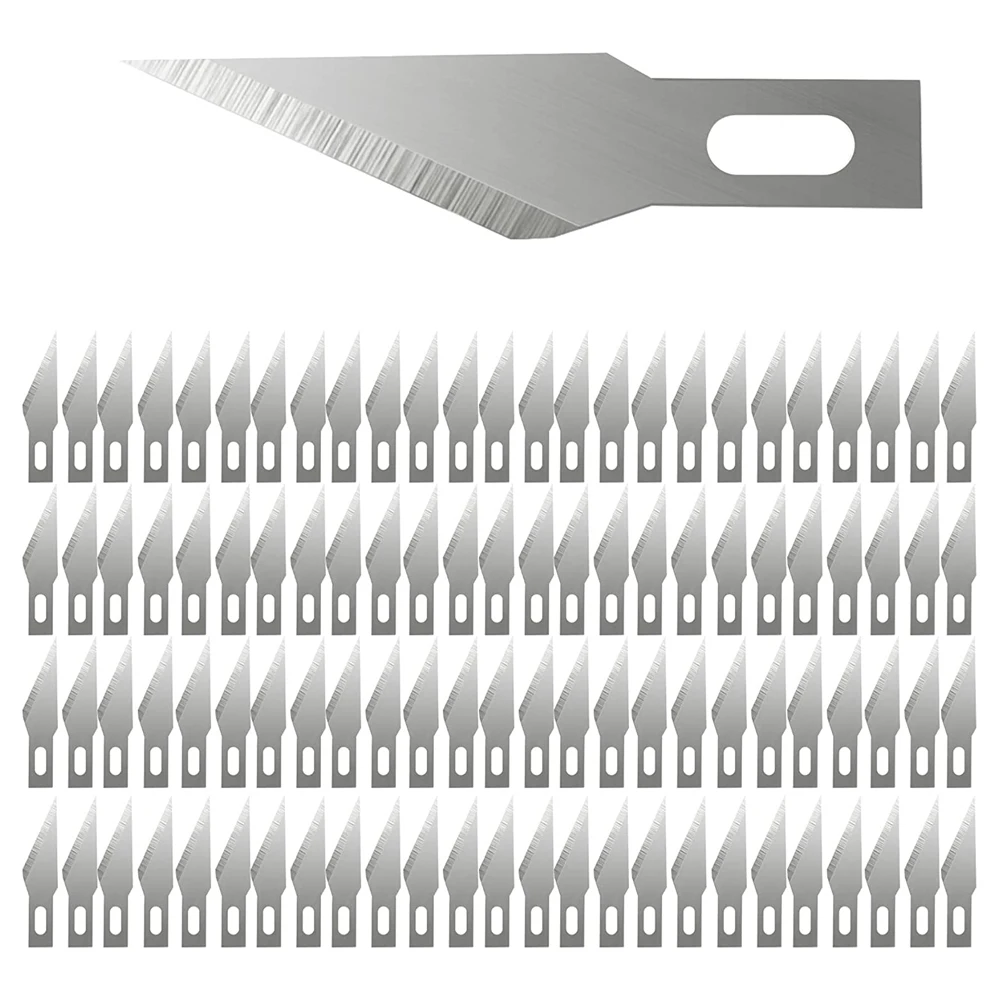 

50PCS Hobby Knife Blades #11 Precision Knife Replacement Blades Craft Art Knife Blades with Storage Case for DIY Scrapbooking