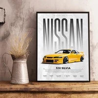 ⁦لوحة كانفاس جدارية لأشهر السيارات الرياضية والخارقة | Iconic Supercars & JDM Canvas Wall Art Poster⁩ - الصورة ⁦2⁩