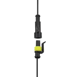 Waterproof Multi - Way Auto Connector Plug Set with Cable - 1Set (1P Black)