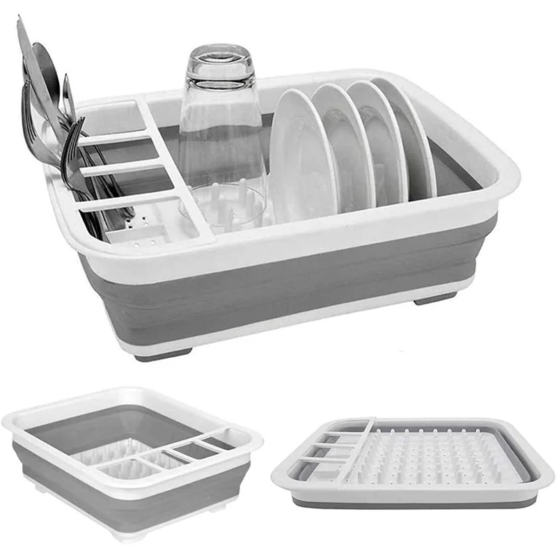 

Кухонная сушилка для посуды, Складная Сушилка для посуды, Складная Сушилка для чаш, сушилка для посуды, держатель, органайзер для корзины с фруктами