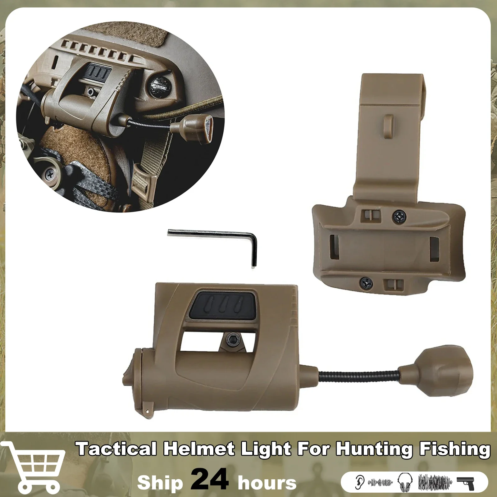 Tactical Helmet Light 3 Mode Green Red IR Laser Helmet Flashlight Energy Saving Hunting Airsoft Tactical Lamp