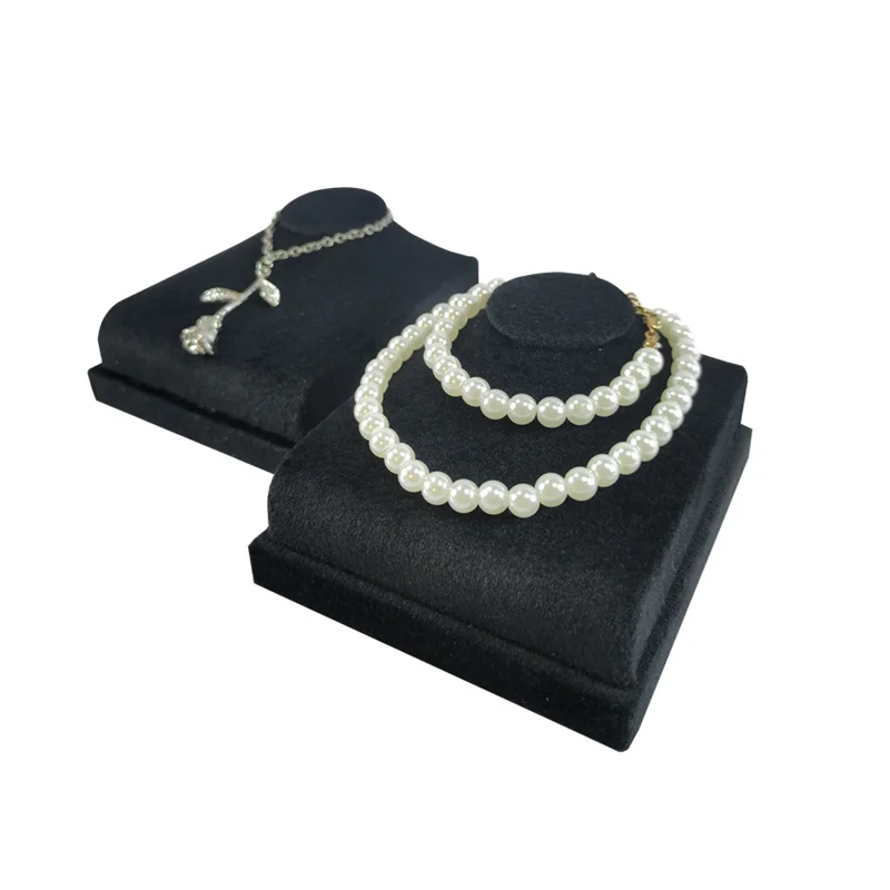 Mini Neck Portrait Model Jewelry Rack Pendant Necklace Showing Stand Jewelry Display Props for Jewelry Store Window Counter