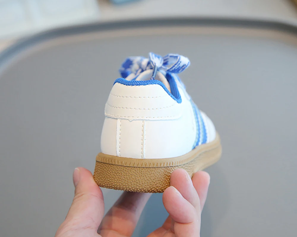 PU Leather Children Shoes 2025 Trend Fashion Boy's Girl's Sport Shoes Ergonomics Anti-slippery Kids Sneakers Casual Shoes 3