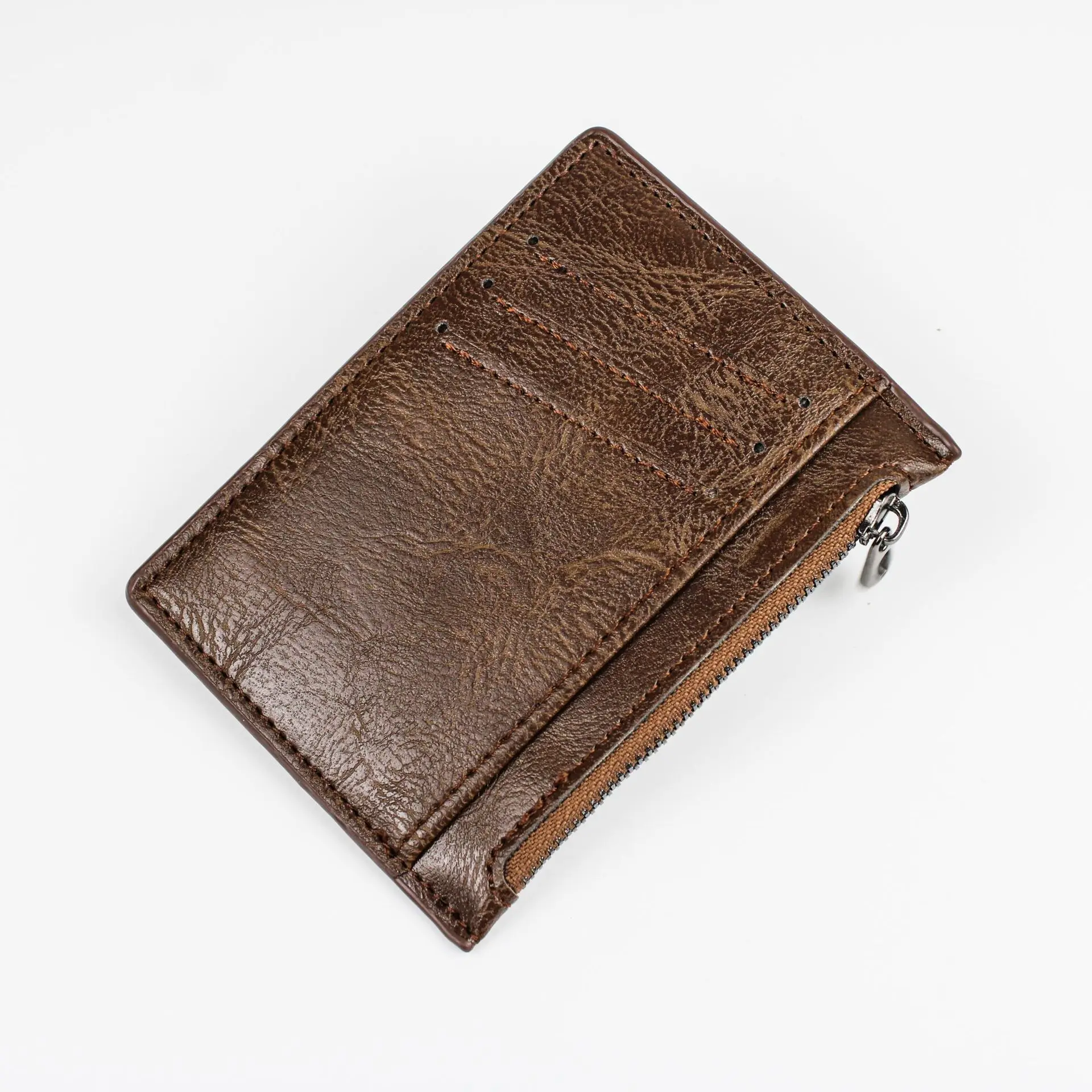 Slim PU Leather Wallet Card Holder with Multi-Card Slots