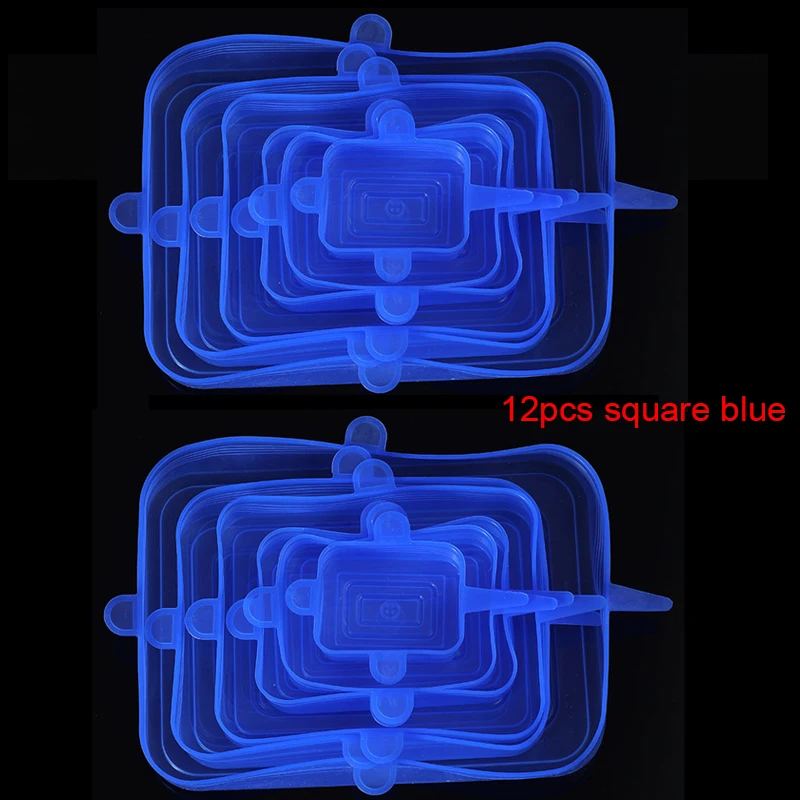 12pcs square blue