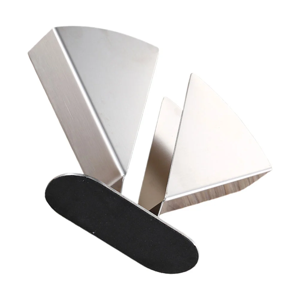 

Vertical Tissue Holder Paper Towel Rack Napkin Organizer Serviette Stand Fan-shaped Stainless Steel Table Napkins