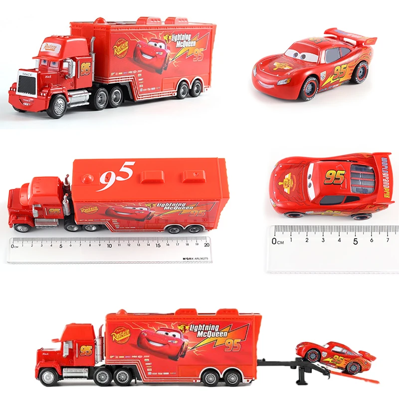 LKW-Rennfahrzeug Automodell Cars 2 Spielzeug Lightning Mack Truck Jackson Storm Cruz Ramirez Rescue 3 Sammlung Dinoco Geschenk – Detail 1