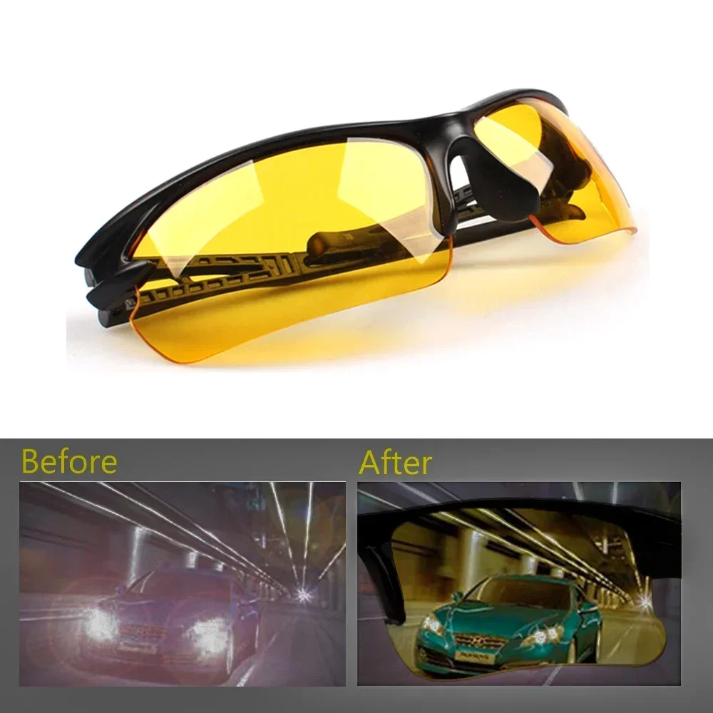 Night Vision Drivers Goggles Interior Accessory Protective Sunglasses Night-Vision Glasses Anti Glare Car Driving Glasses Goggle