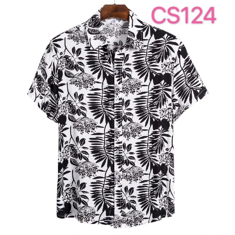 men's short sleeve dress shirts Hawaii Men's Shirt 2022 Beach Flower Summer New Hawaiian Shirt High Quality Vintage Short Sleeve Printed Shirts Casual Tops men's button up short sleeve shirts & tops