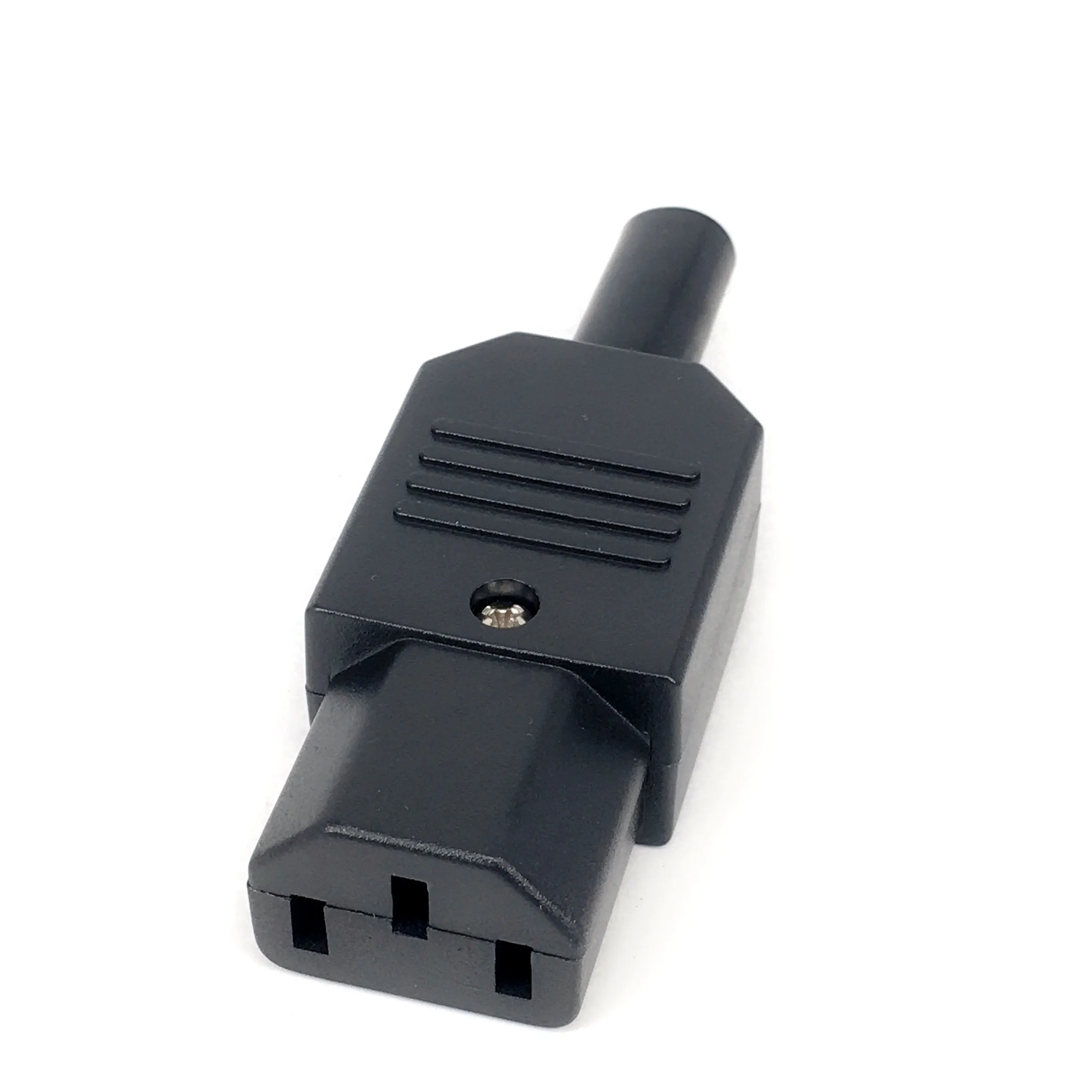 10pcs 10A 250V Black IEC C13 female Plug Rewirable Power Connector 3 pin AC Socket