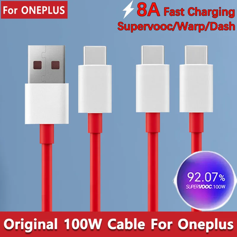 Supervooc 100W Snellader + USB-C Kabel 1m Voor OnePlus 13 12 Nord Oppo Realme - Snelle Oplader