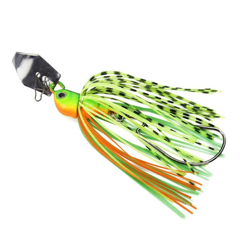 14G/18G Fishing Lure Chatter Bait Spinner Bait Big Blade Jig Dancer  Buzzbait wobbler chatterbait for bass Pike (Color: 03 Green, Size: 14g) :  : Sports & Outdoors