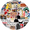 50PCS Friends TV Show Letter Classic Vintage Paster Toy Funny Decal Scrapbook Guitar DIY Phone Laptop Sticker Kids Gift 2