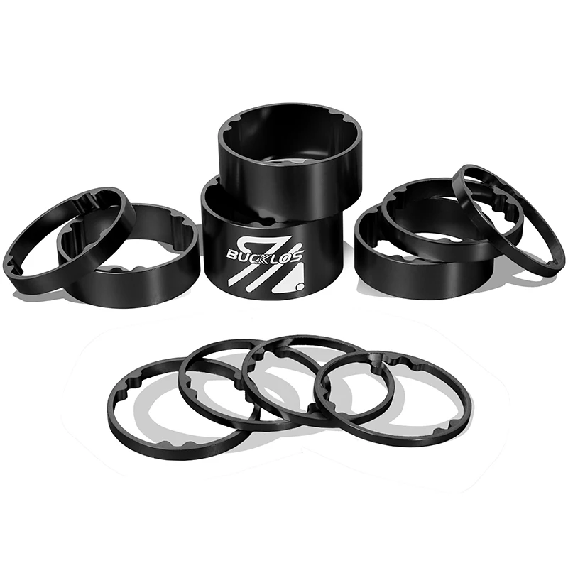 10 Distanziali Per Sterzo Bici 1 1/8" | Rondelle In Alluminio 10mm | Universale Argento